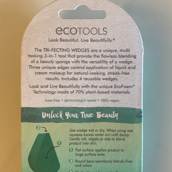 ππEcoTools Tri-fecting Wedges Makeup Blending Sponges - NWTππ - Picture 4 of 5